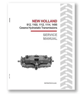 New Holland 912 1100 1112 1114 1495 Cessna Hydrostatic Trans Manuale di servizio - Foto 1 di 6