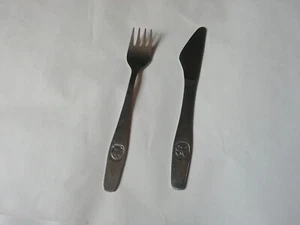 DDR Kinderbesteck Messer und Gabel , ABS Besteck - Bild 1 von 4