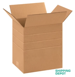 Pick 25-100 ~ 11 1/4 x 8 3/4 x 12 Multi-Depth Cardboard Boxes Mailing Shipping - Picture 1 of 3