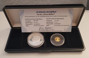 Gedenkmedaille zu  "Horst Köhler-Bundespräsident 2004 " in Gold und Silber - Bild 1 von 3