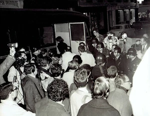 1969 Vintage Photo Paris Police arrest students demonstrating in Latin Quarters - Picture 1 of 2