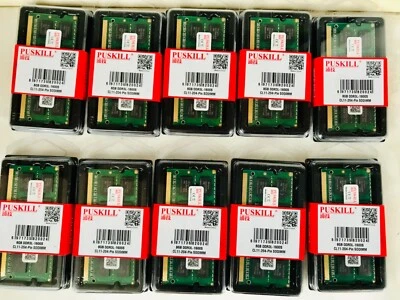 *NEW* LOT OF 10 8GB DDR3 PC3L-12800S 1600Mhz 1.35v 2Rx8 SoDimm Laptop Ram Memory - Image 1 of 2