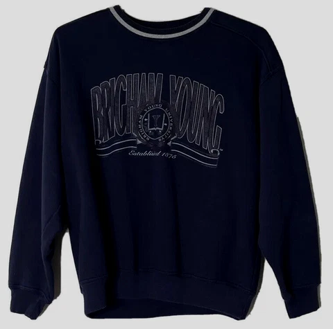 Jansport XL Sweatshirt BYU Brigham Young Pullover Cotton Blend Long Sleeve Cover