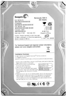 Hard Drive Seagate Barracuda 7200.9 ST3300622A 300GB 7200 RPM 16MB ATA 3.5" - Image 1 of 3