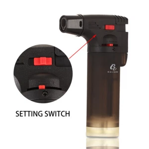 Galiner Single Jet Torch Cigar Lighter Adjustable Flame Flame Butane Refillable - Picture 1 of 7