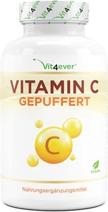 Vitamin C Gepuffert - 365 Kapseln - Hochdosiert Mit 1000Mg Vitamin C/ Tagesdosis - Bild 1 von 7