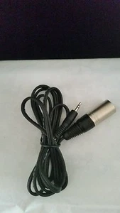 6FT MACHO XLR A 3.5MM ENCHUFE ESTÉREO MACHO NEGRO - Imagen 1 de 1