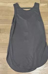 NWT Sen Collection Gray Soft Modal Tunic Top Open Back Tank Top 2 Medium M - Picture 1 of 3