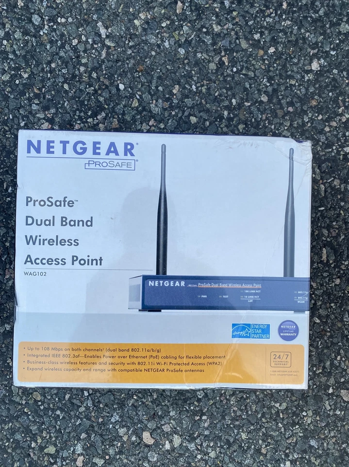 NETGEAR POSSAFE Dual Band Wireless Access Point WAG102 NEW - Image 1 of 4