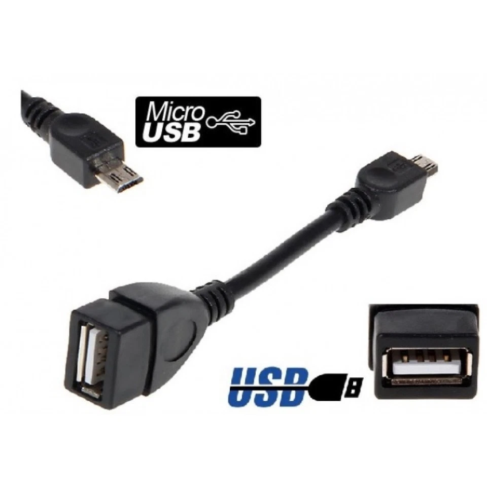 Cable Adaptador Micro USB OTG para Smartphone Tablet - Imagen 1 de 1
