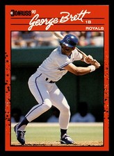 1990 Donruss George Brett HOF Royals #144 Centered Mint