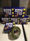 6 x HIPPO Extra strong hazard tape Yellow/ black 72mm x 500m 