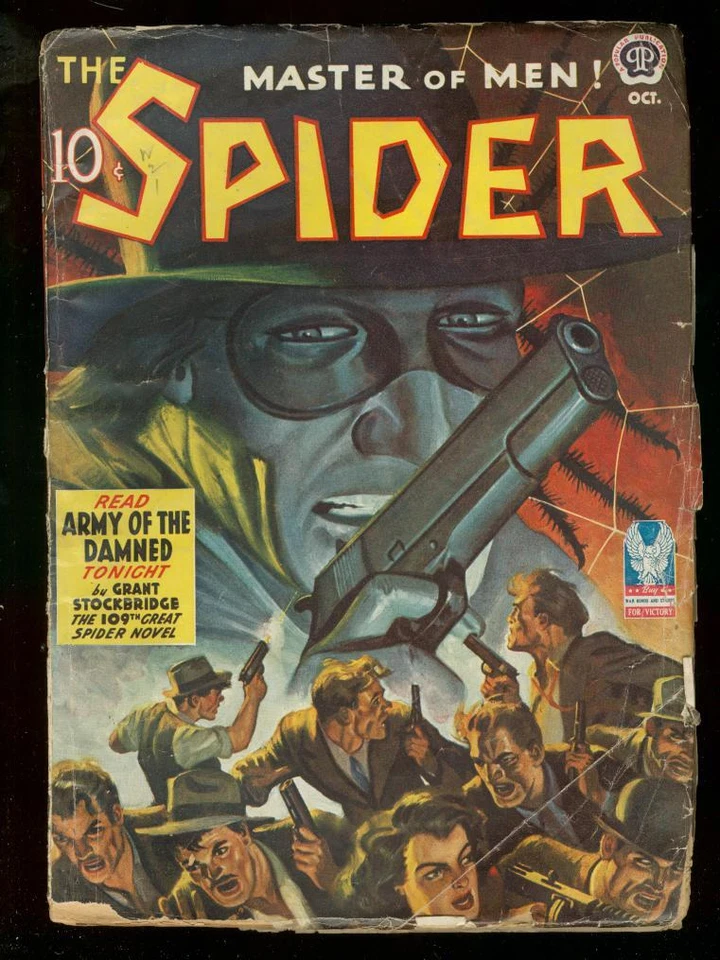 PULP: THE SPIDER OCT 1942 EJÉRCITO DE LA MALDITA PULPA STOCKBRIDGE EN MUY BUENA CONDICIÓN- Foto 1 de 1