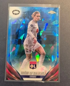 EUGENIE LE SOMMER, 028, OL. LYON, Base, Topps Chrome Sapphire UWCL 2023/24 - Picture 1 of 1