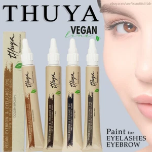 THUYA Line VEGAN Paint for LASHES / EYEBROW Color: Black - Brown - Grey - Coffee - Picture 1 of 18