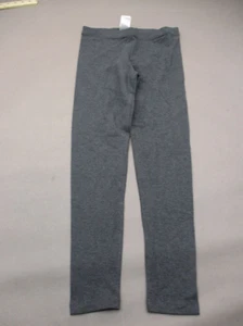 SPOTTED ZEBRA Size L(12) Girl Gray Cotton Blend Stretch Compression Leggings 088 - Picture 1 of 8