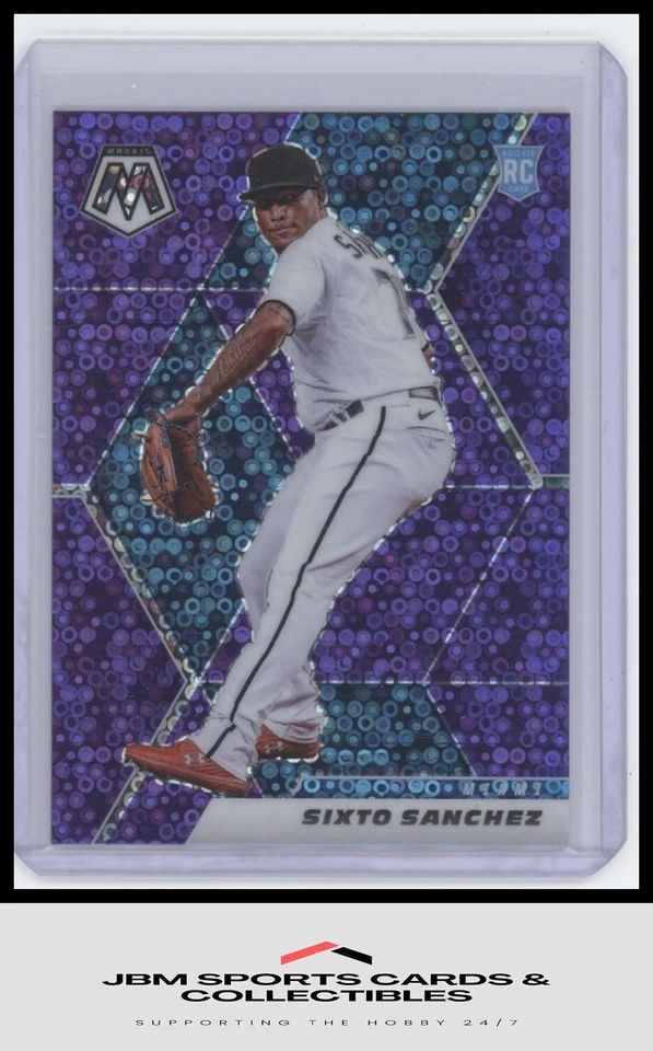 2021 Panini Mosaic #202 Sixto Sanchez Quick Pitch Purple #/50 - Image 1 of 2
