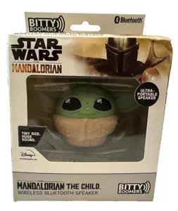 BITTY BOOMERS STAR WARS MANDALORIAN THE CHILD ALTOPARLANTE BLUETOOTH WIRELESS NUOVO - Foto 1 di 6