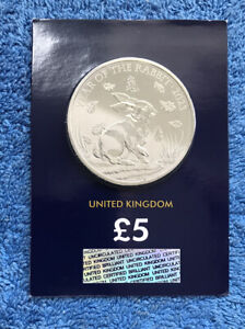 2023 Lunar Year of the Rabbit Brilliant Uncirculated BU £5 Uk Coin