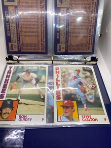 1 lote de tarjetas de béisbol Topps de 5" x 7" de gran tamaño 22 cada una 1984 y 2 1985 - Imagen 1 de 10