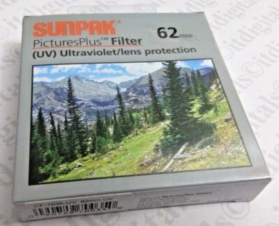 62mm UV Ultraviolet Lens Protection Filter Safety Protector 62 mm CF-7035-UV New - Image 1 of 4