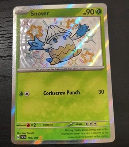 Pokemon Paldean Fates Snover Holo carta rara 100/091 quasi nuova - Foto 1 di 1
