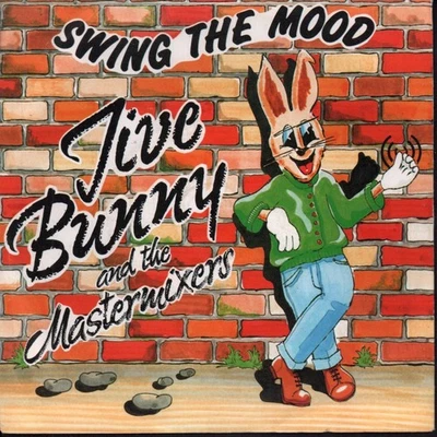 Jive Bunny and the Mastermixers Swing the Mood 7" vinyl UK Music Factory 1989 - Image 1 of 3