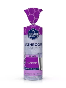 Color Scents kleine Müllbeutel - 4 Gallonen, 80 Beutel (1 Packung à 80 Stück) - Bild 1 von 6