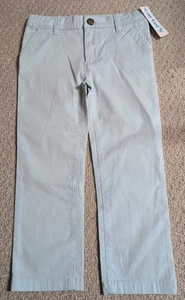 New With Tags Carter's Boys Size 4/4A Light Blue Cotton Blend Chino Pants 24 - Picture 1 of 9