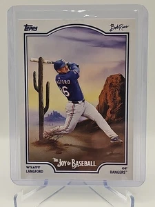 2025 Topps X Bob Ross La alegría del béisbol - Wyatt Langford - Imagen 1 de 2
