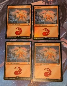 MTG 4 x *FOIL  * Lord Of The Rings MOUNTAIN #268 NM - Imagen 1 de 1