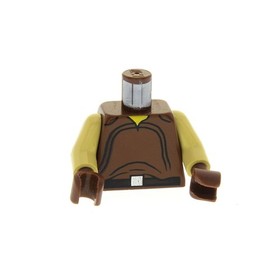 1x Lego Torso Minifigure Star Wars Naboo Dark Brown sw0022 7124 973px89c01