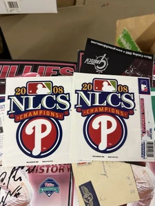 Philadelphia Phillies 2008 NLCS Champions Decal X2 World Series 2008 - Picture 1 of 1