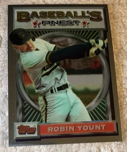 1993 Topps Finest Robin Yount #192 HOF Milwaukee Brewers - Foto 1 di 2