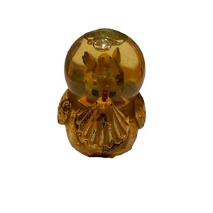 Vintage Mother Chicken Carry Baby In Water Glitter Globe - Picture 1 of 9