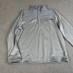 Under Armour Maglione Uomo Extra Large Grigio Maglia 1/4 Zip Storm Micro Plaid Golf - Foto 1 di 15