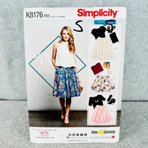 Simplicity 8176 Übergröße Röcke ausgestellt mit Taschen Misses Gr. 14 22 Muster - Bild 1 von 4