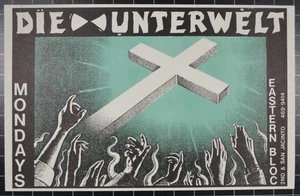 FRANK KOZIK -DIE UNTERWELT @ OSTBLOCK - 1989 LITHOGRAPHIE MIT SAM SCHOTT BRIEFMARKE - Bild 1 von 5