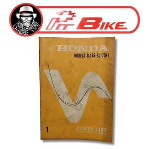 Honda SL175 Sl175K1 Lista de piezas Catálogo Genuino Japón Vintage - Imagen 1 de 11