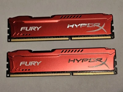 Kit de memoria Kingston HyperX Fury DDR3-1866 CL 10 8 GB (2 x 4 GB) Foto 1 de 4