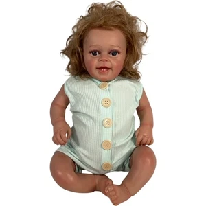 Doll Reborn Baby 19” Realistic Lifelike Toy Prop 6-12 Months Happy Smiling - Picture 1 of 15