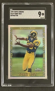 Torry Holt 1999 Topps Chrome Rookie Refractor SGC Mint Rams Super Bowl - Picture 1 of 2