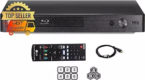 LG Region Free Blu-Ray DVD Player Multi Region 110-240V + 6ft HDMI Cable Bundle - Picture 1 of 12