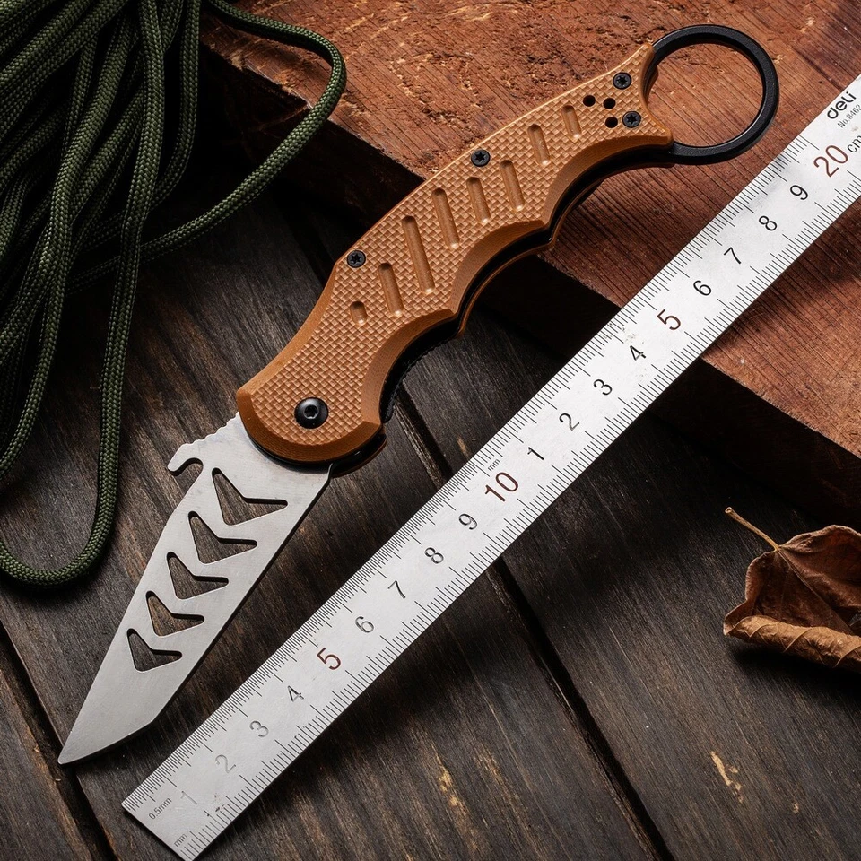 全新 训练刀 训练器 折叠刀片 纤维玩具刀 带开瓶器 礼物 — 第 1/4 张图片