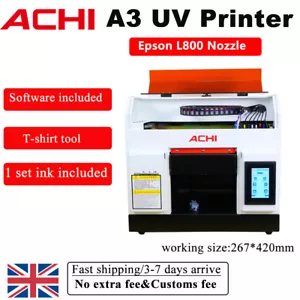 Neu A3 UV Drucker Flachbett Druck Drehhalter Metallflasche Glas EPSON R1390 - Bild 1 von 11