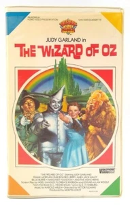 The Wizard Of Oz VHS Tape In Clamshell Judy Garland 1939 Movie Viddy Oh! MGM - Picture 1 of 11