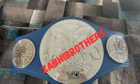 WWE RAW Tag Team Championship Replica Title Belt Adult Size 4MM Cover
