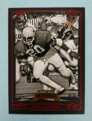 2008 Press Pass Earl Campbell Red Legends Texas Longhorns #86 Card /5 - Image 1 of 2