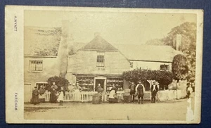 CDV Country Store/Mecantile Classic Scene Fareham England Market Town ca. 1860 - Picture 1 of 2