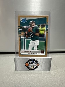 2020 Panini Donruss Rated Rookie Press Proof Bronze Jalen Hurts #314 Rookie RC